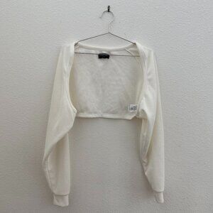 ACOVER One Size Cream Bolero Knit Shrug Cardigan